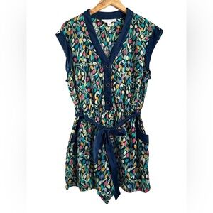 NEW Anthropologie | Lilka Tulip Print Romper with Belt